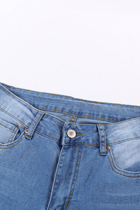 High Waist Ankle-Length Skinny Jeans